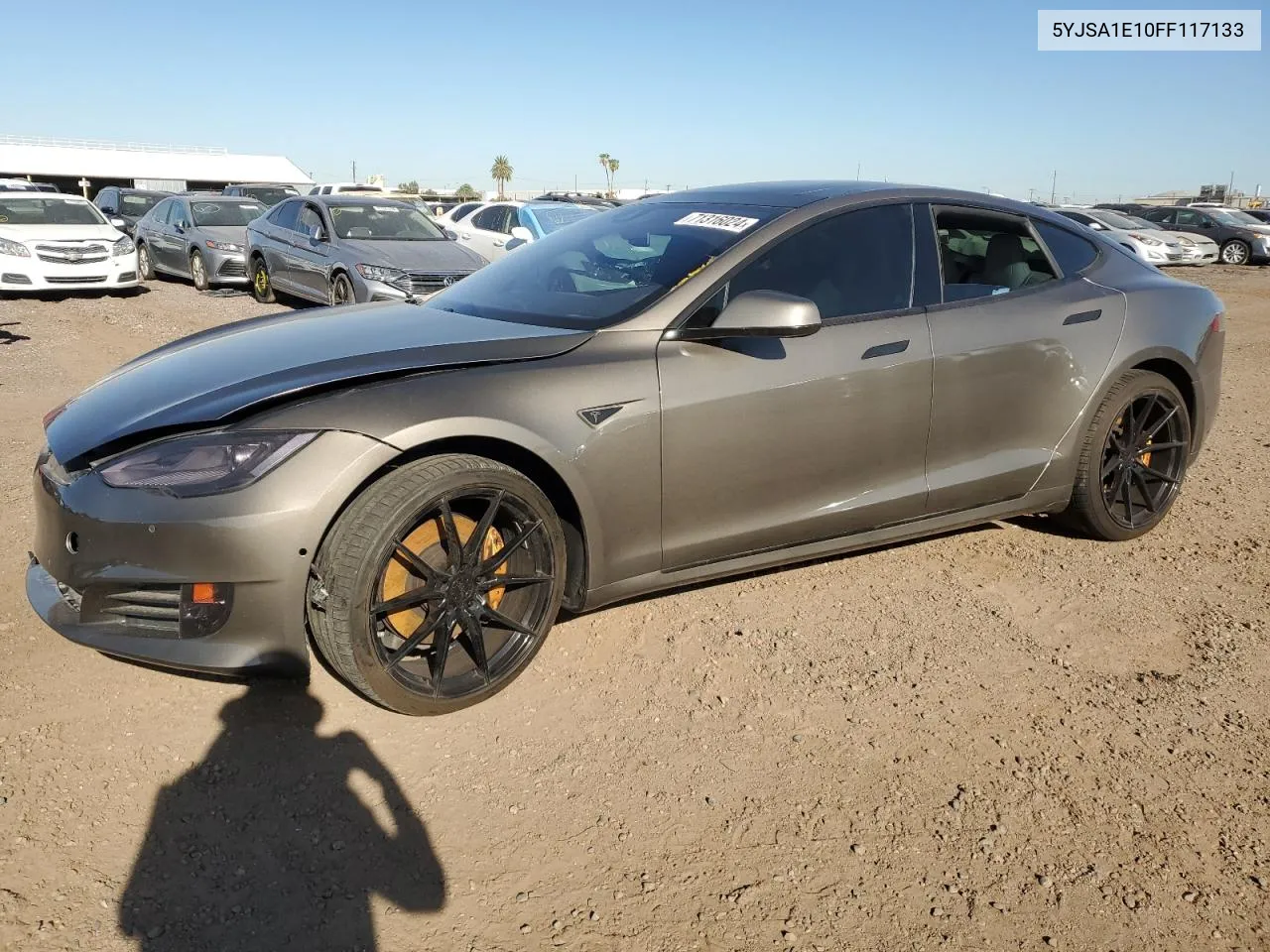 2015 Tesla Model S VIN: 5YJSA1E10FF117133 Lot: 71316024