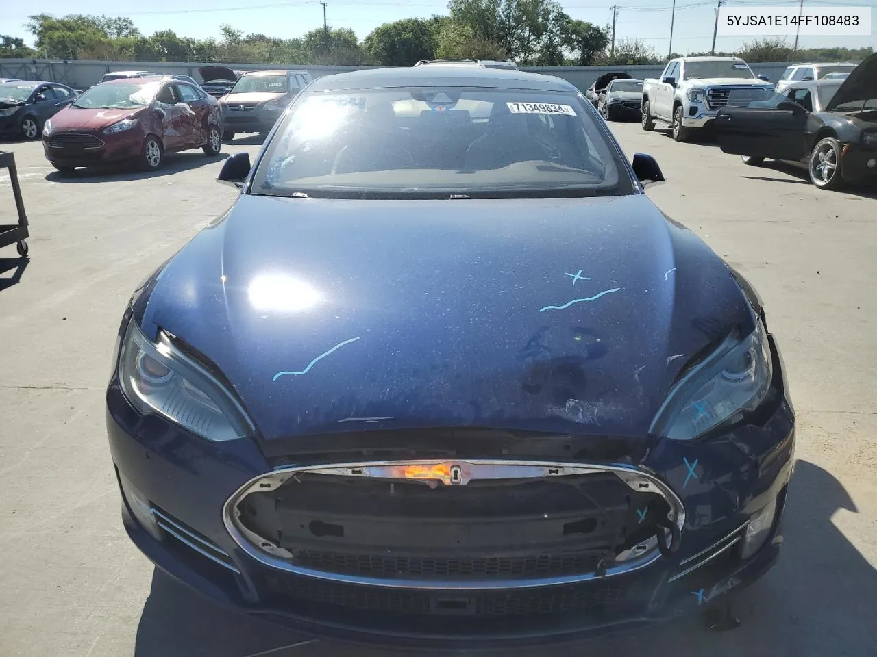 2015 Tesla Model S VIN: 5YJSA1E14FF108483 Lot: 71349834