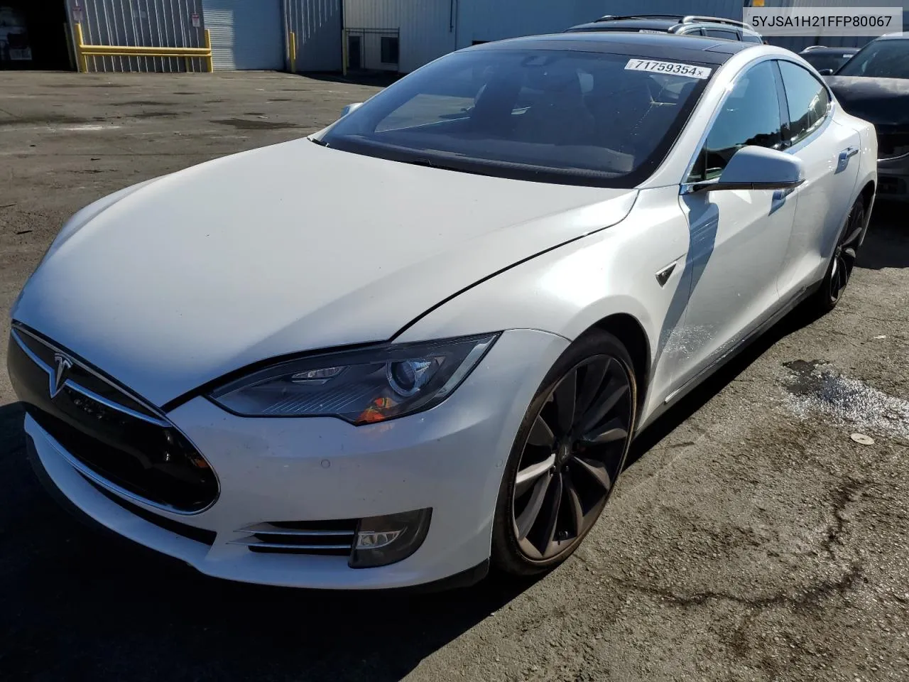 2015 Tesla Model S 85D VIN: 5YJSA1H21FFP80067 Lot: 71759354