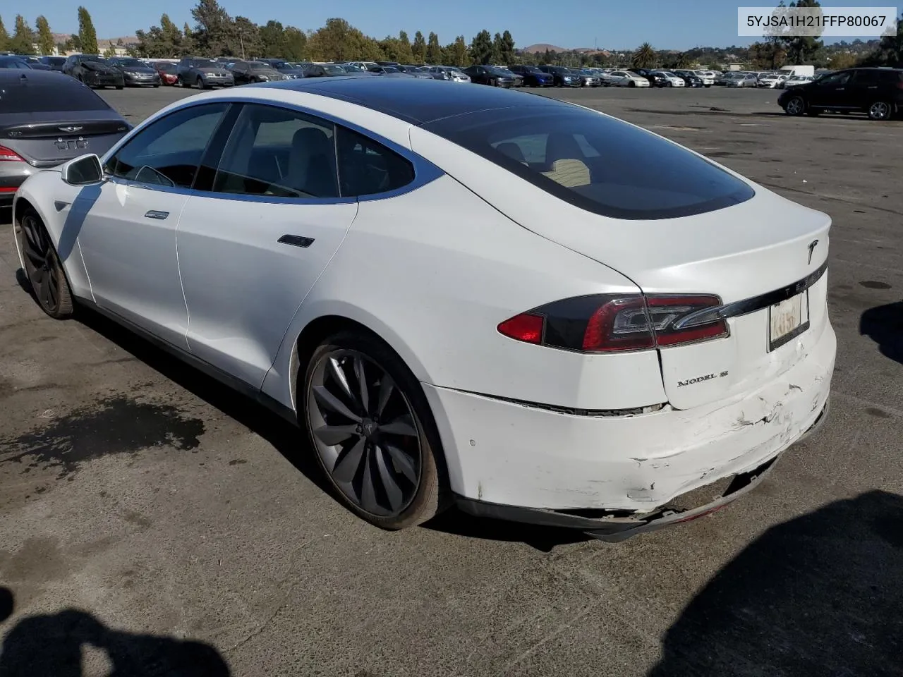 2015 Tesla Model S 85D VIN: 5YJSA1H21FFP80067 Lot: 71759354