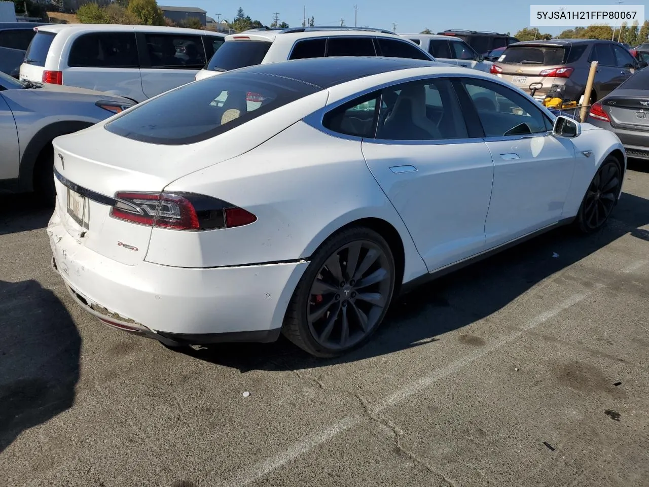 2015 Tesla Model S 85D VIN: 5YJSA1H21FFP80067 Lot: 71759354