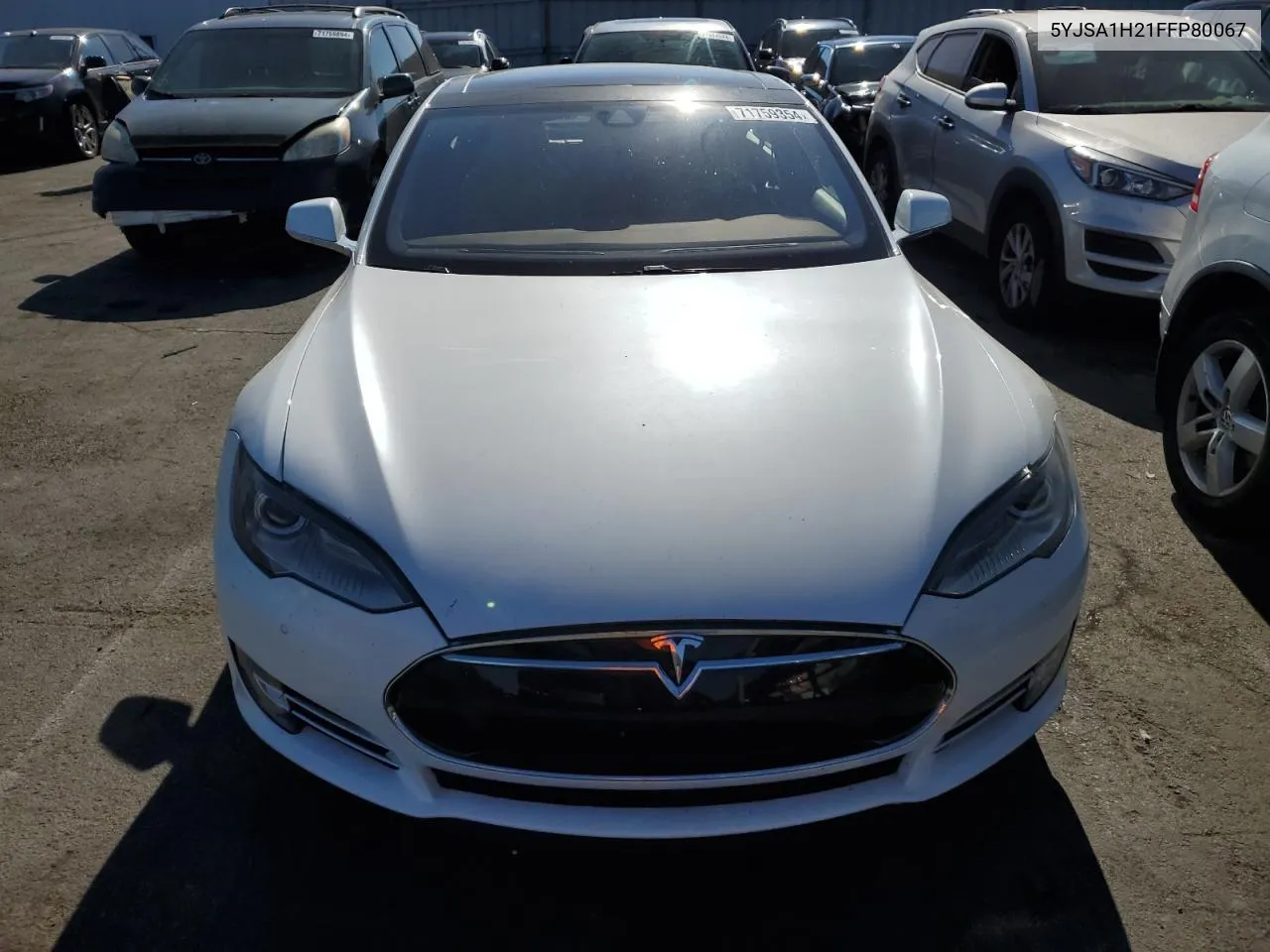 2015 Tesla Model S 85D VIN: 5YJSA1H21FFP80067 Lot: 71759354