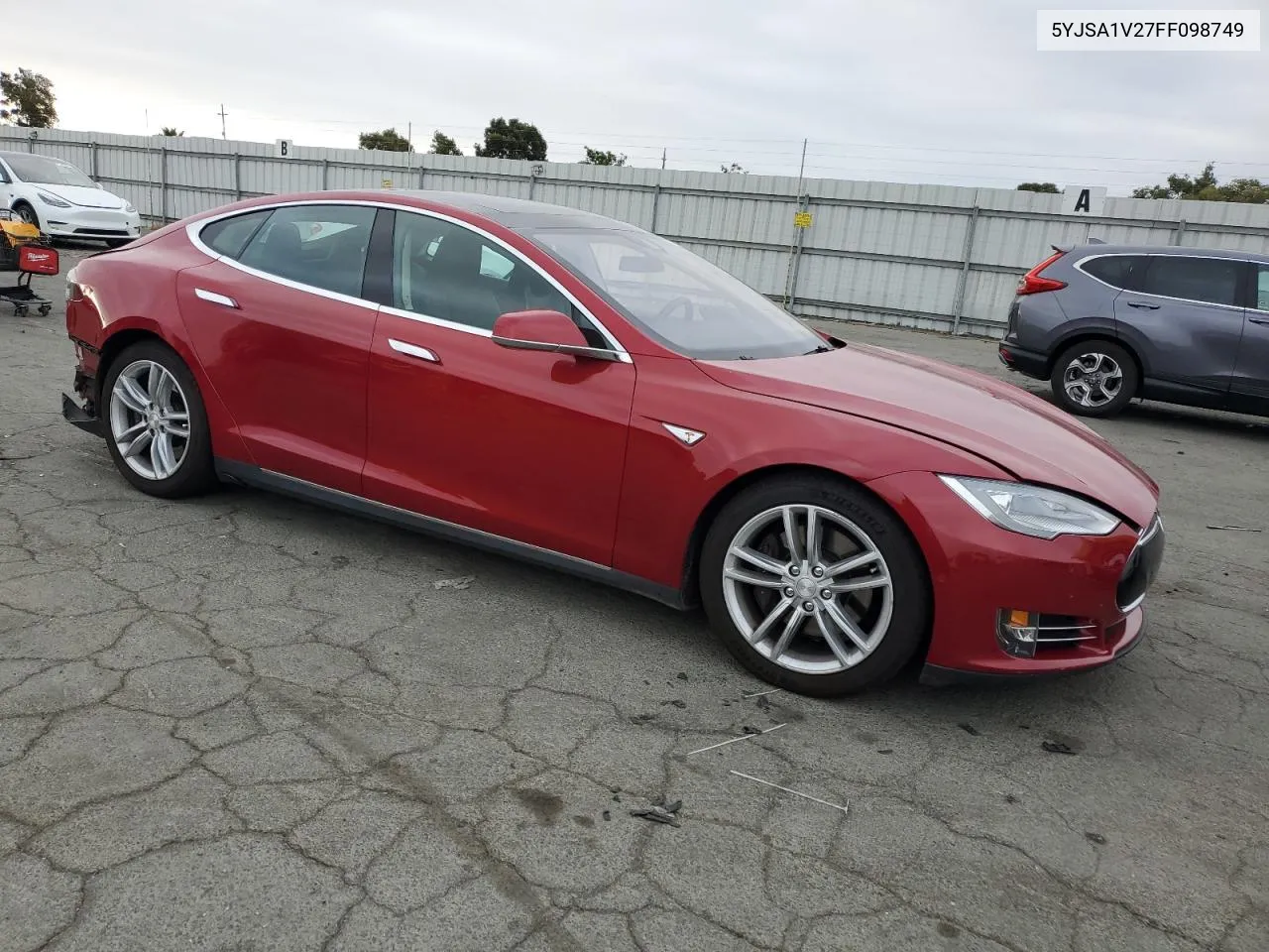 2015 Tesla Model S 90D VIN: 5YJSA1V27FF098749 Lot: 71991994