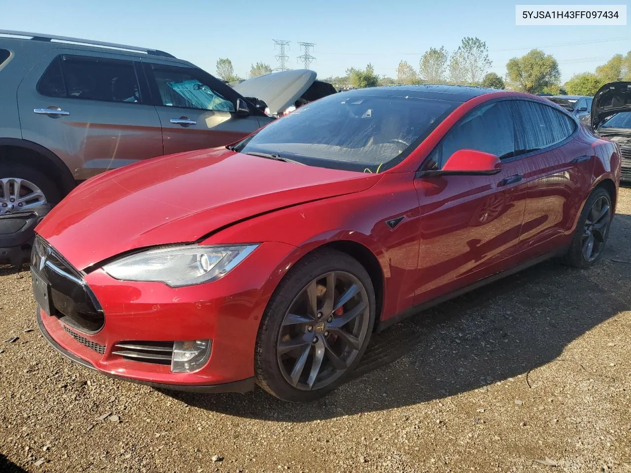 2015 Tesla Model S P85D VIN: 5YJSA1H43FF097434 Lot: 72396924