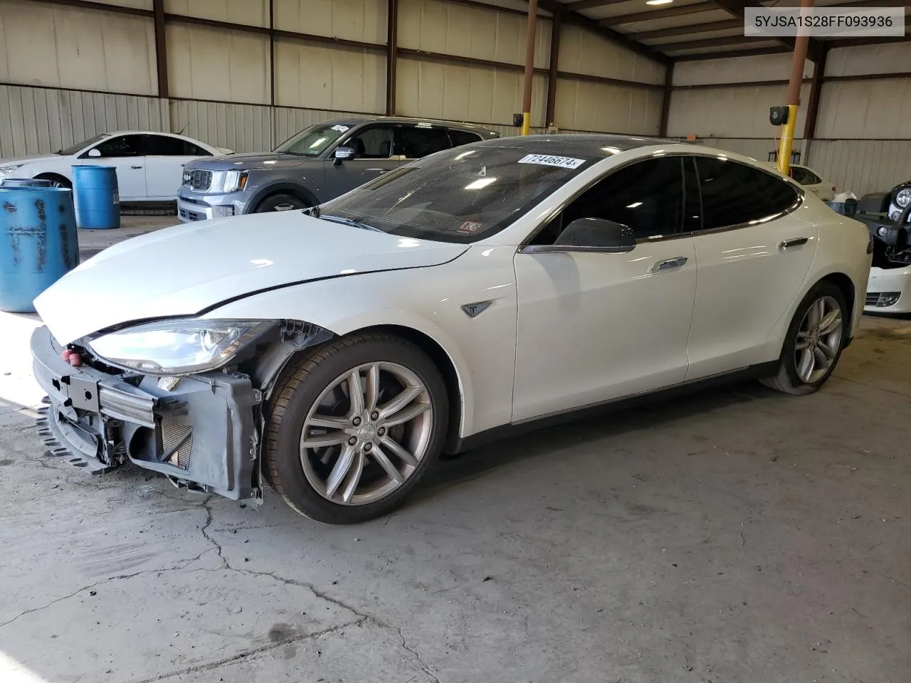 2015 Tesla Model S 70D VIN: 5YJSA1S28FF093936 Lot: 72446674