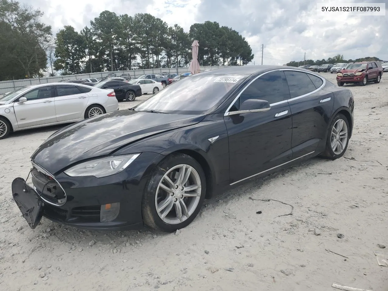 2015 Tesla Model S 70D VIN: 5YJSA1S21FF087993 Lot: 72795174