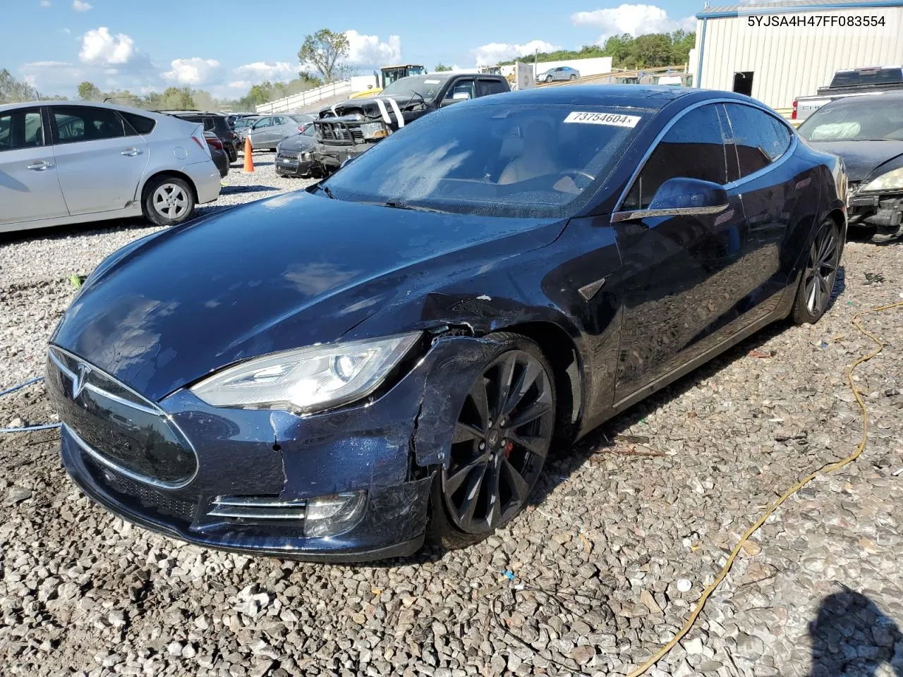 2015 Tesla Model S P85D VIN: 5YJSA4H47FF083554 Lot: 73754604