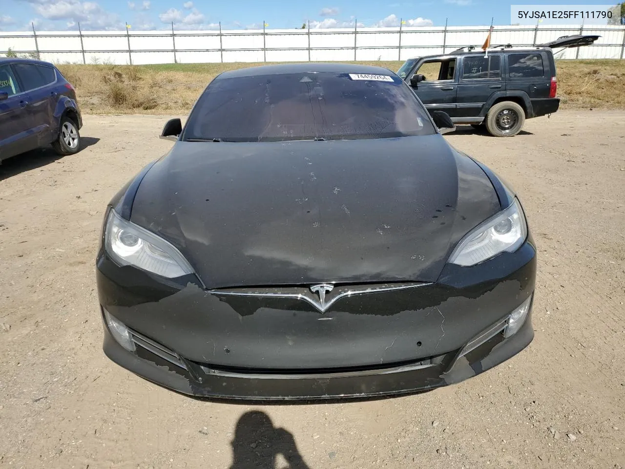 2015 Tesla Model S VIN: 5YJSA1E25FF111790 Lot: 74459264