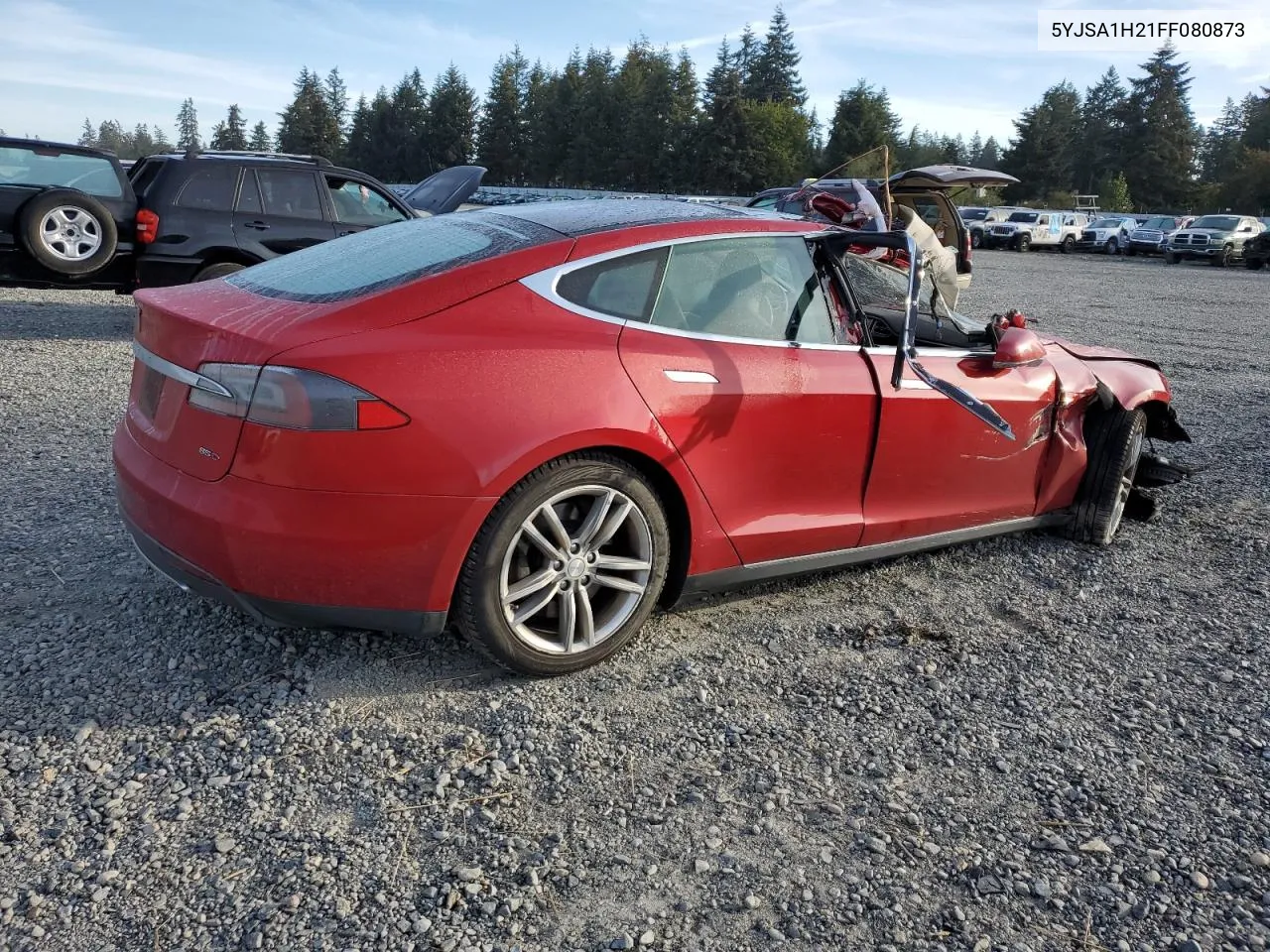 2015 Tesla Model S 85D VIN: 5YJSA1H21FF080873 Lot: 74510474