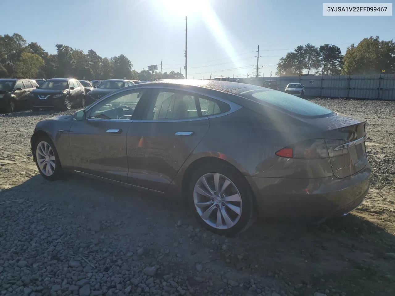 2015 Tesla Model S 90D VIN: 5YJSA1V22FF099467 Lot: 74804704