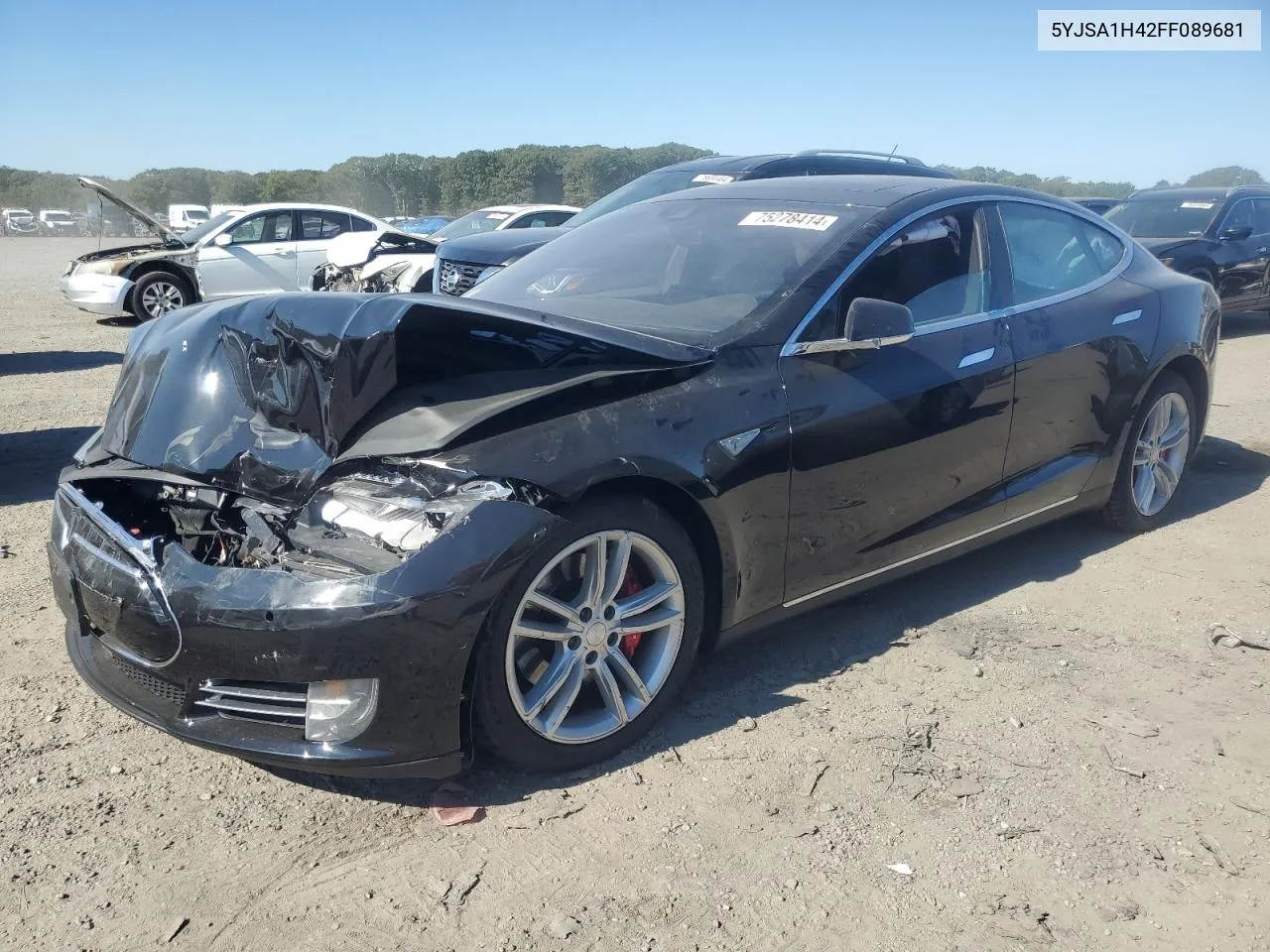 2015 Tesla Model S P85D VIN: 5YJSA1H42FF089681 Lot: 75278414