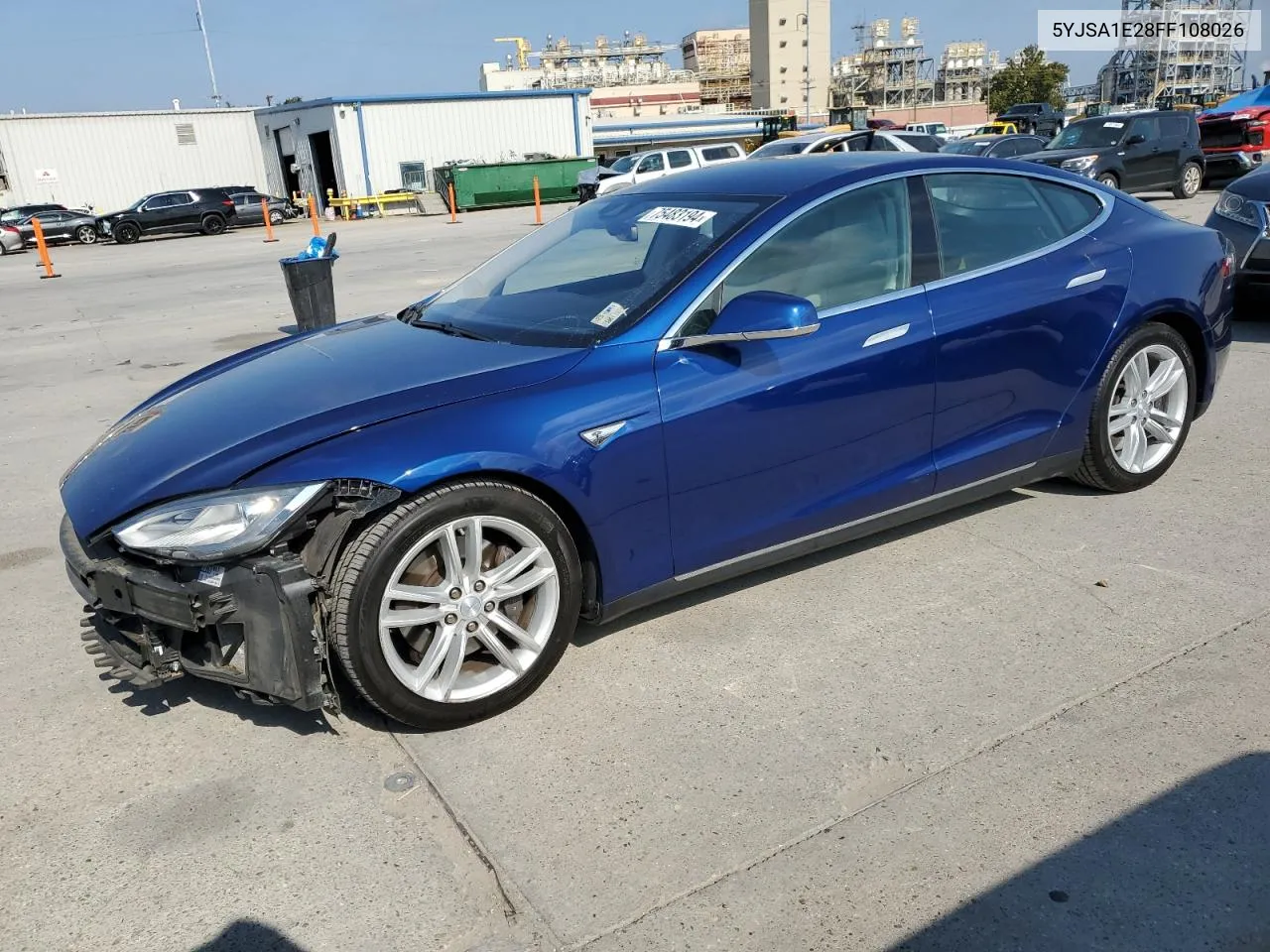 2015 Tesla Model S VIN: 5YJSA1E28FF108026 Lot: 75483194