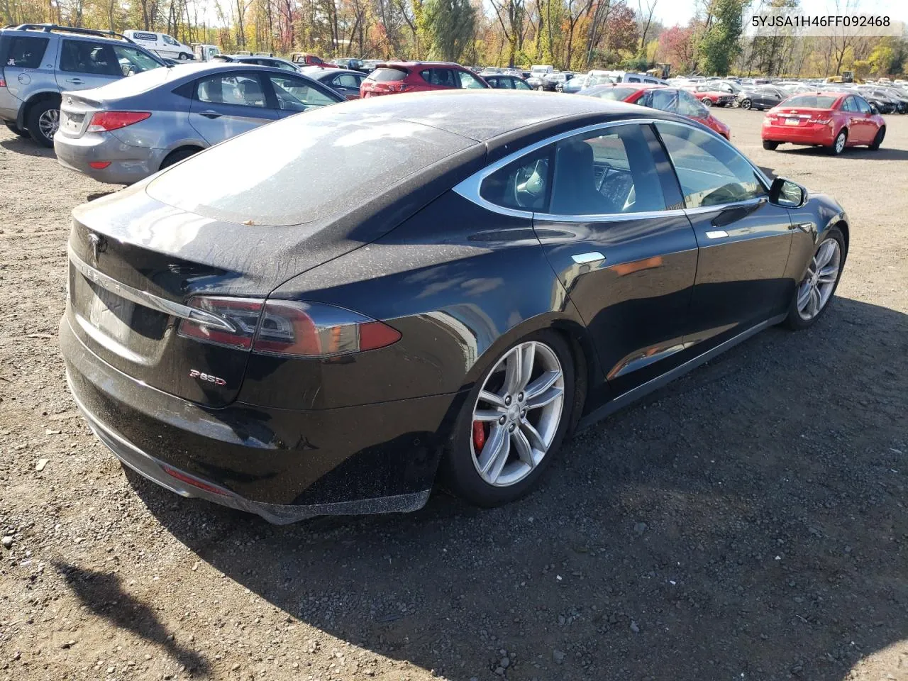 2015 Tesla Model S P85D VIN: 5YJSA1H46FF092468 Lot: 75621684