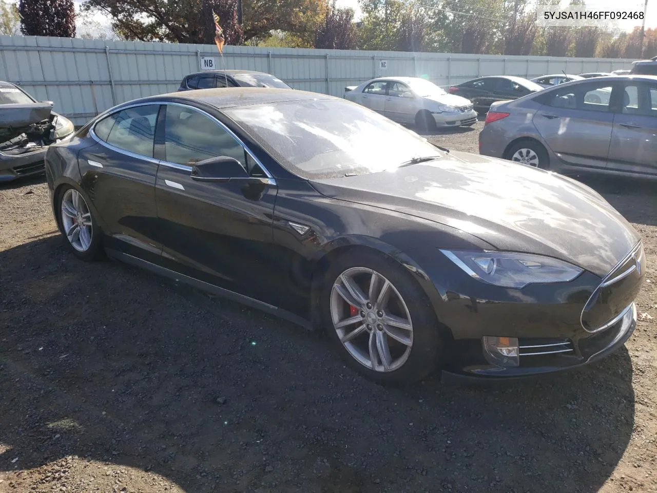 2015 Tesla Model S P85D VIN: 5YJSA1H46FF092468 Lot: 75621684