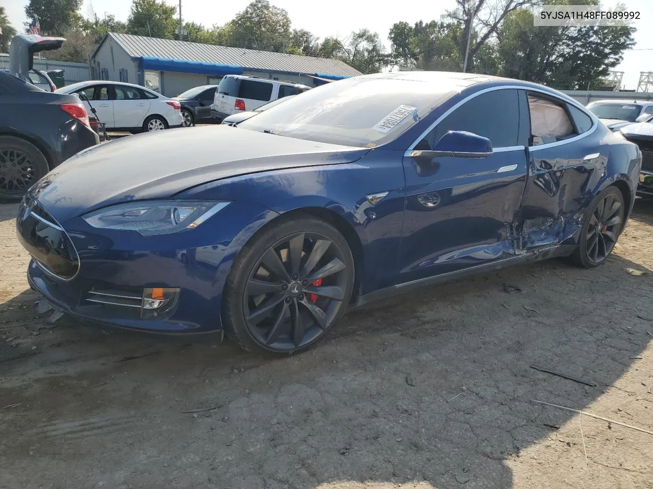 2015 Tesla Model S P85D VIN: 5YJSA1H48FF089992 Lot: 75677084