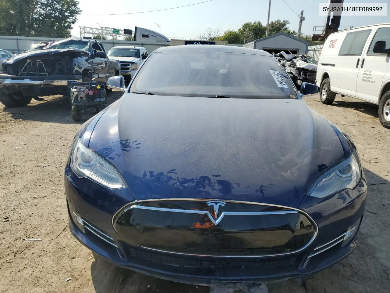 2015 Tesla Model S P85D VIN: 5YJSA1H48FF089992 Lot: 75677084