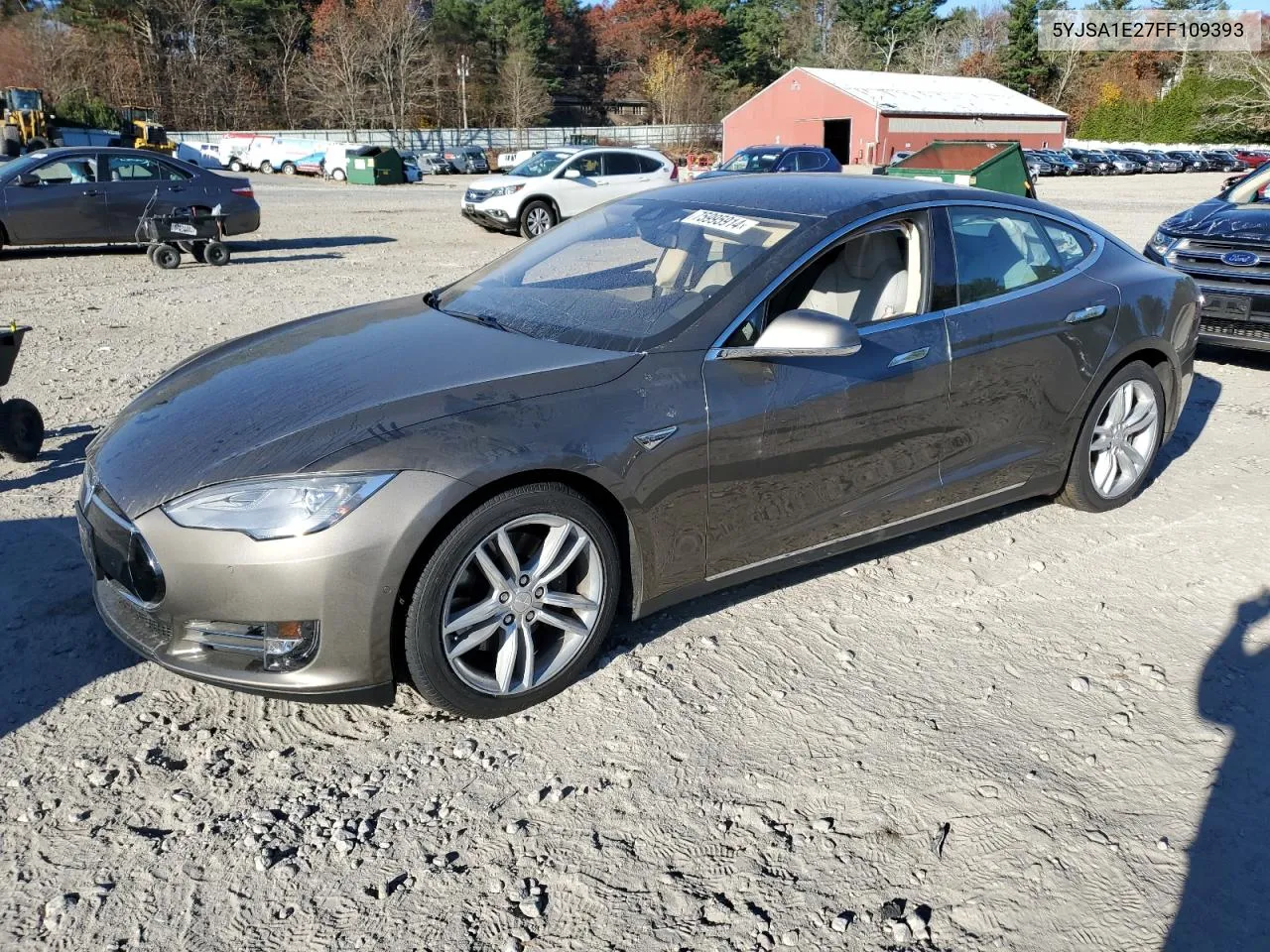 2015 Tesla Model S VIN: 5YJSA1E27FF109393 Lot: 75995914