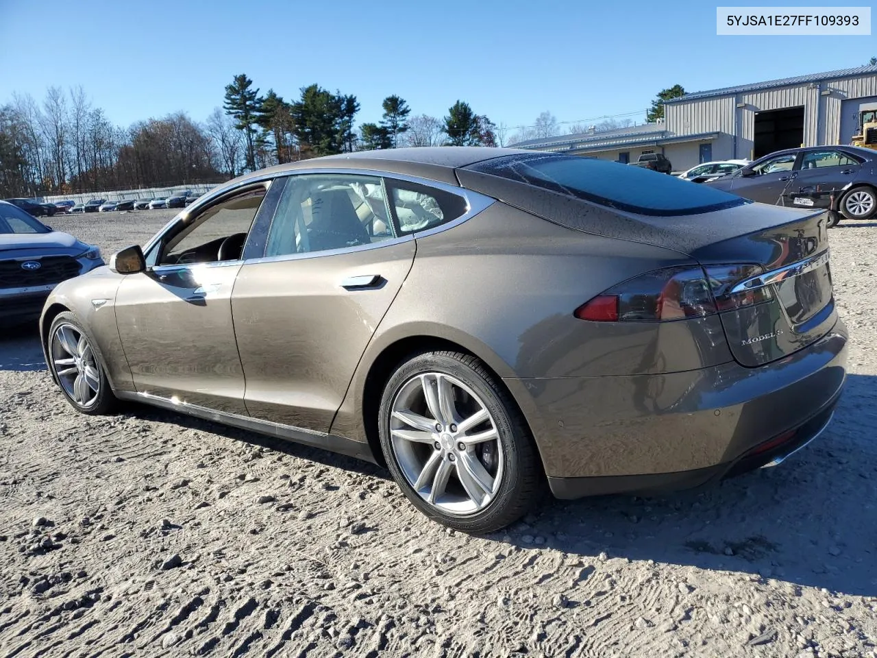 2015 Tesla Model S VIN: 5YJSA1E27FF109393 Lot: 75995914