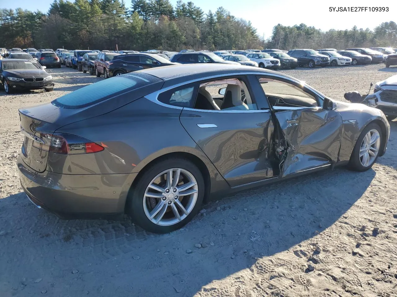 2015 Tesla Model S VIN: 5YJSA1E27FF109393 Lot: 75995914