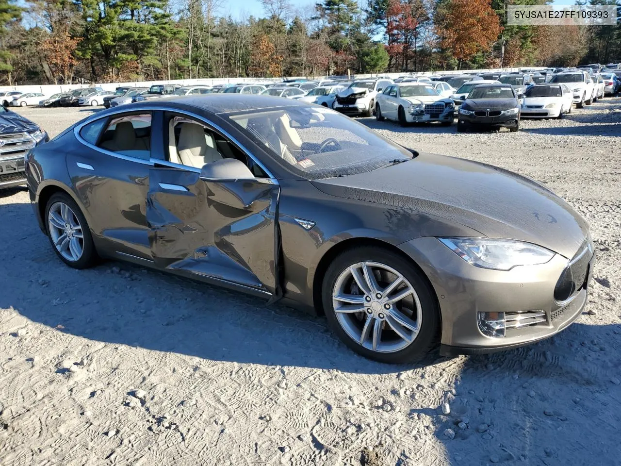 2015 Tesla Model S VIN: 5YJSA1E27FF109393 Lot: 75995914