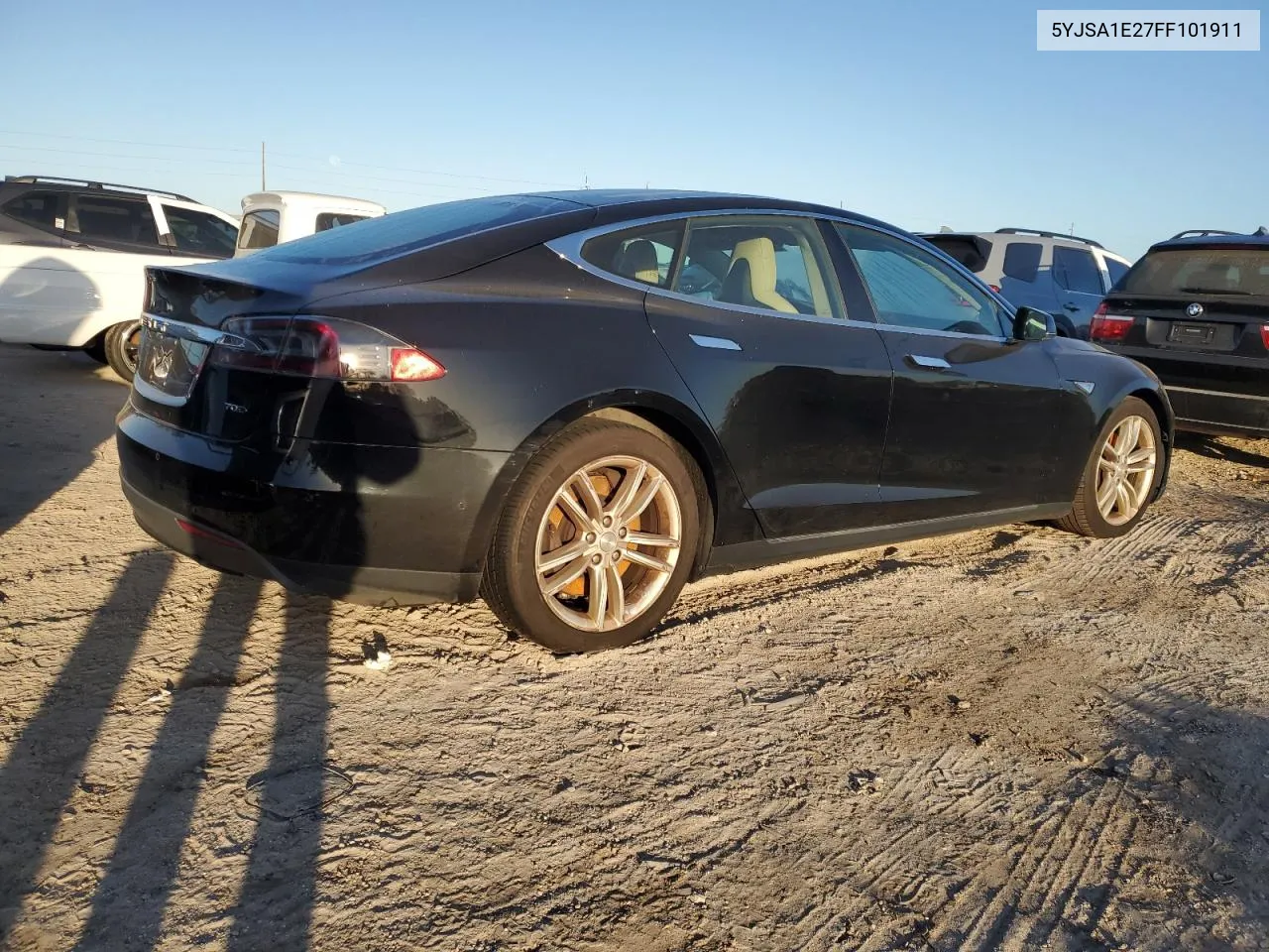 2015 Tesla Model S VIN: 5YJSA1E27FF101911 Lot: 76048644