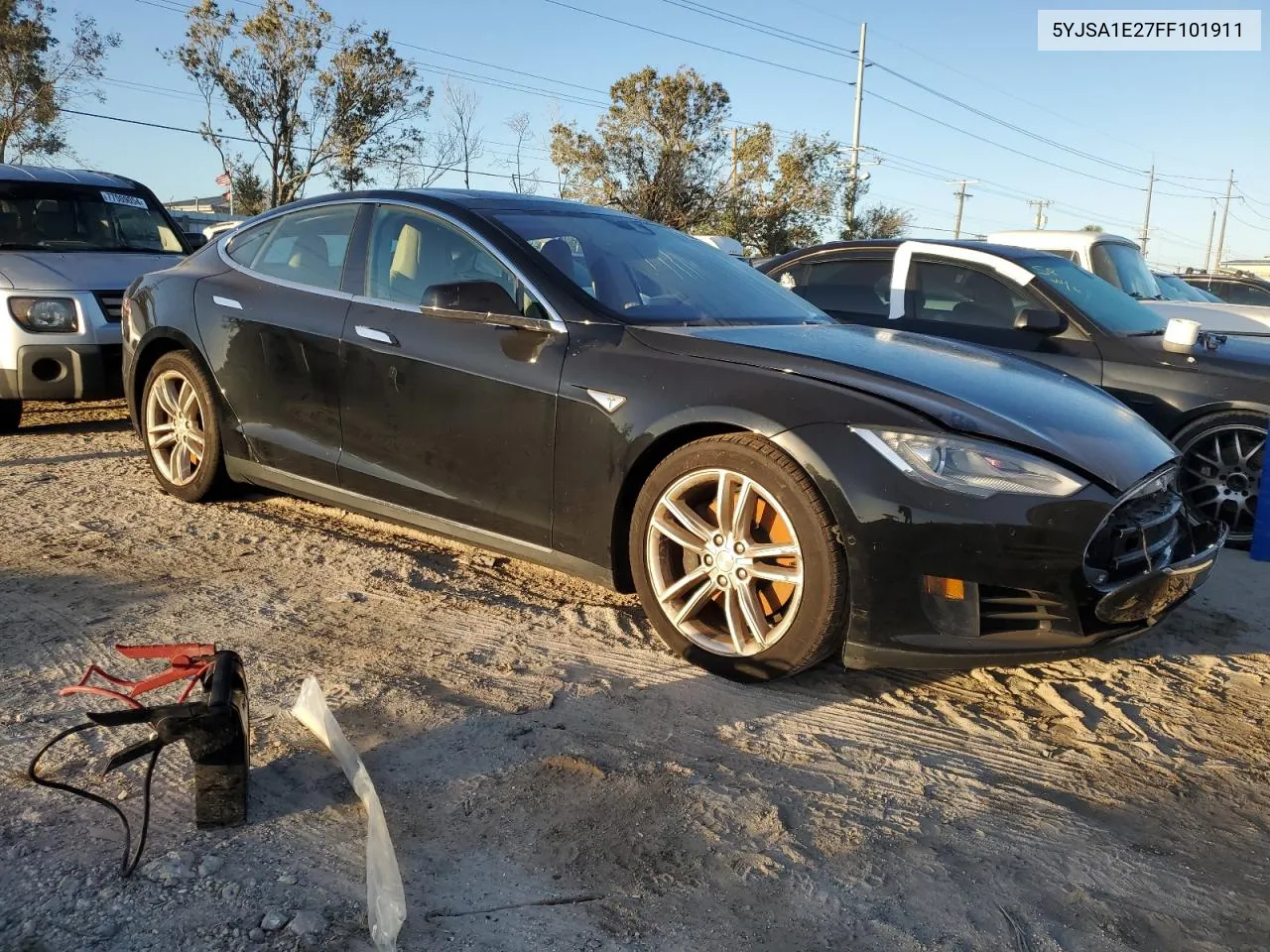 2015 Tesla Model S VIN: 5YJSA1E27FF101911 Lot: 76048644