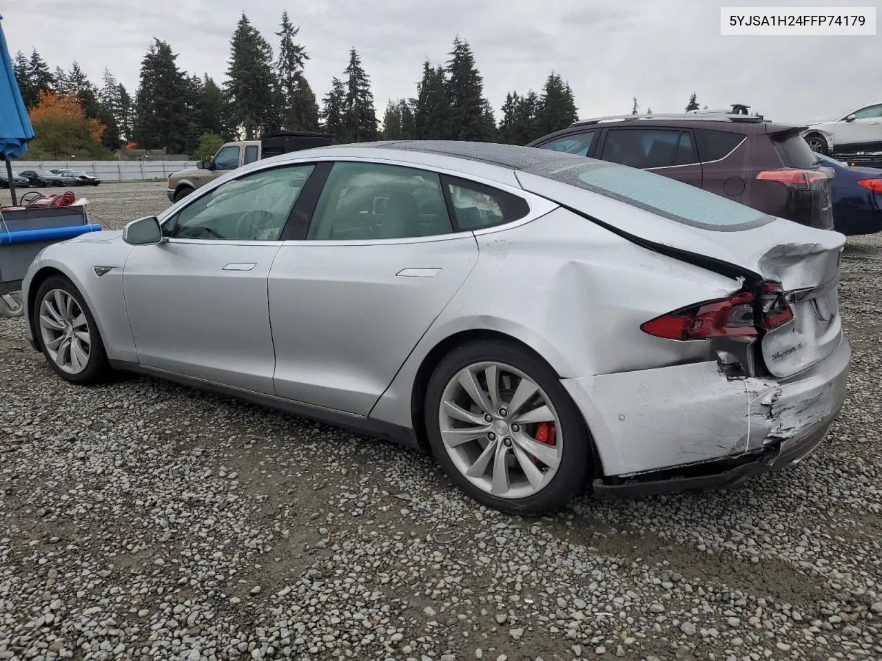 2015 Tesla Model S 85D VIN: 5YJSA1H24FFP74179 Lot: 76752634