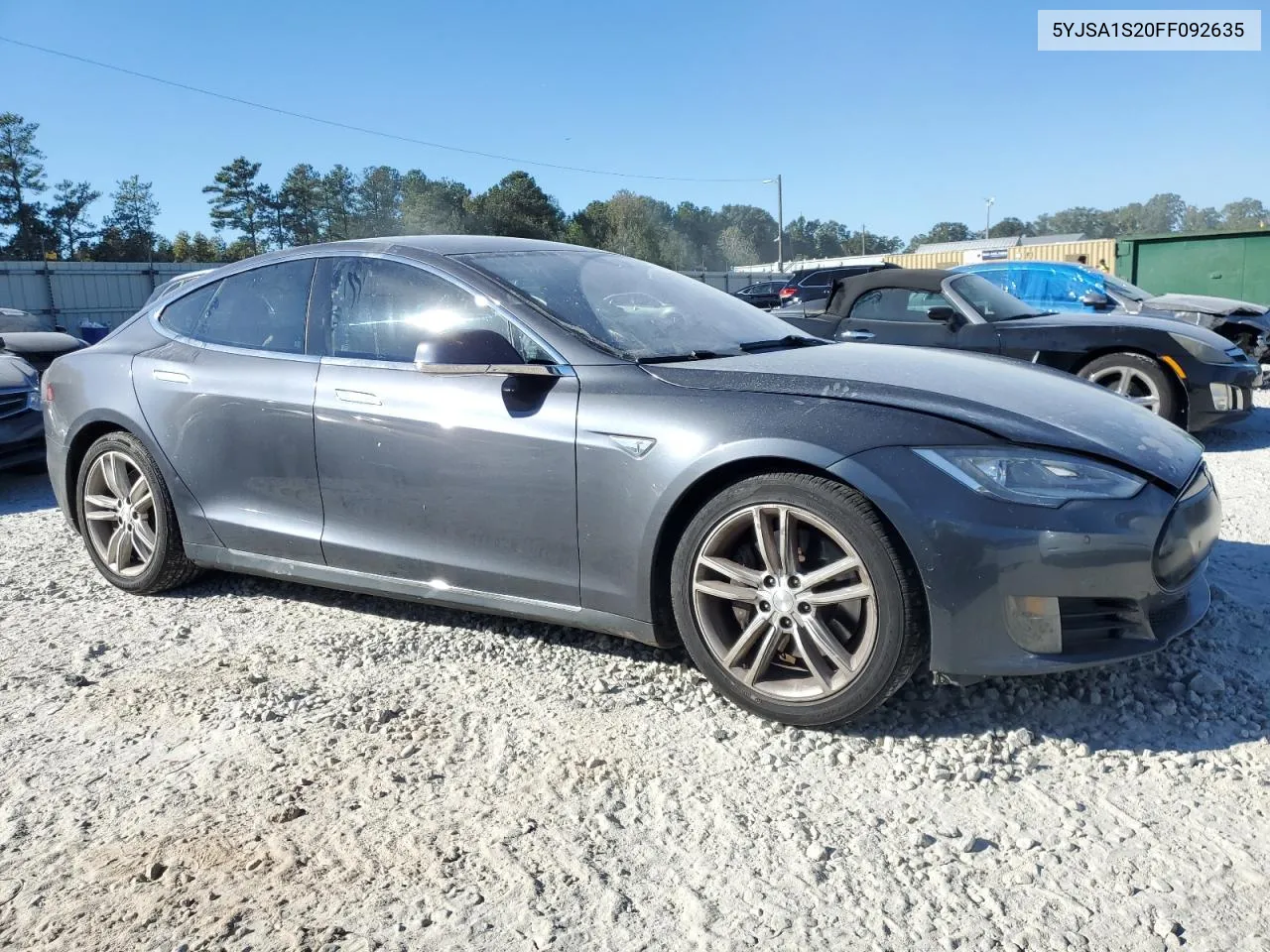 2015 Tesla Model S 70D VIN: 5YJSA1S20FF092635 Lot: 77092704