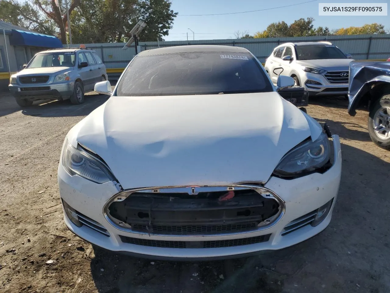 2015 Tesla Model S 70D VIN: 5YJSA1S29FF090575 Lot: 77743874