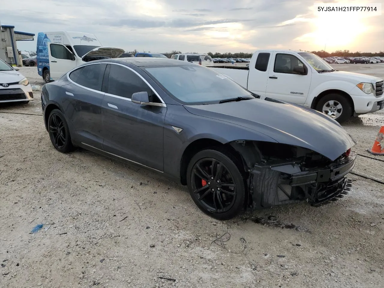 2015 Tesla Model S 85D VIN: 5YJSA1H21FFP77914 Lot: 77751274