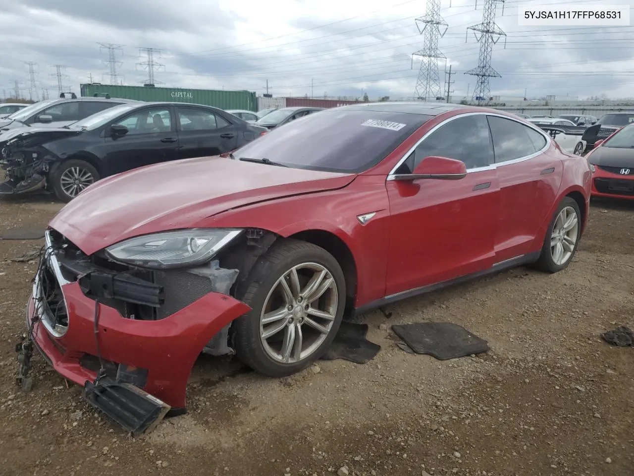 2015 Tesla Model S 85 VIN: 5YJSA1H17FFP68531 Lot: 77980914