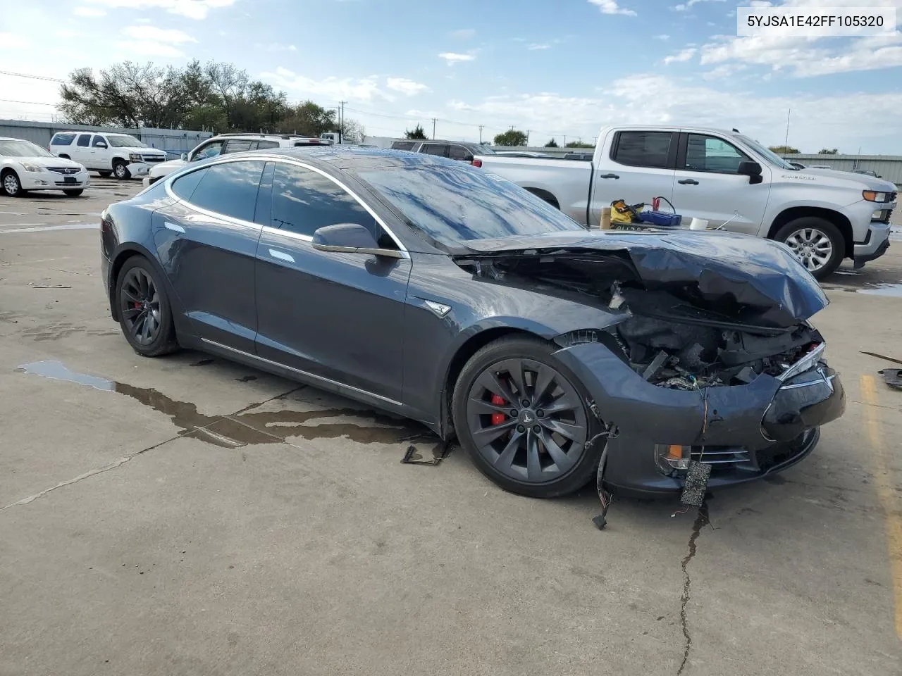 2015 Tesla Model S VIN: 5YJSA1E42FF105320 Lot: 79223124