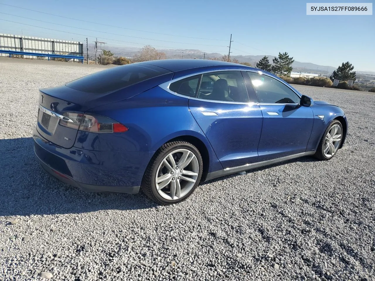 2015 Tesla Model S 70D VIN: 5YJSA1S27FF089666 Lot: 80055344