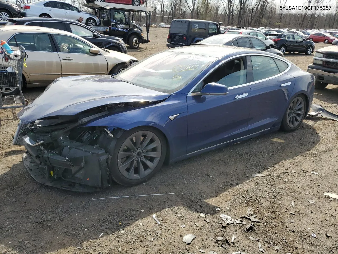 2016 Tesla Model S VIN: 5YJSA1E19GF175257 Lot: 46793164