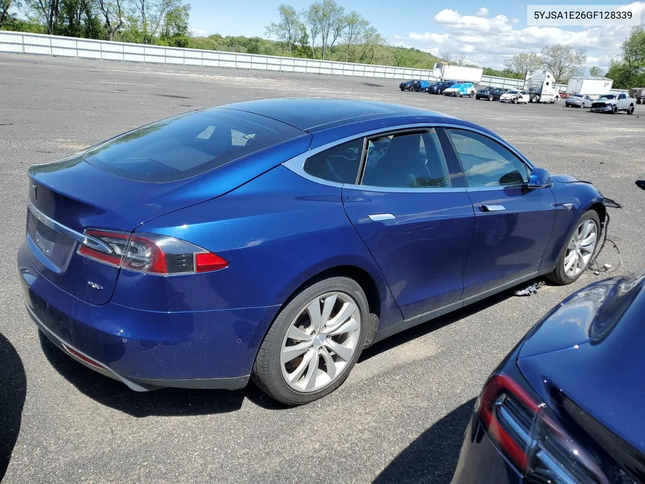 2016 Tesla Model S VIN: 5YJSA1E26GF128339 Lot: 53647604