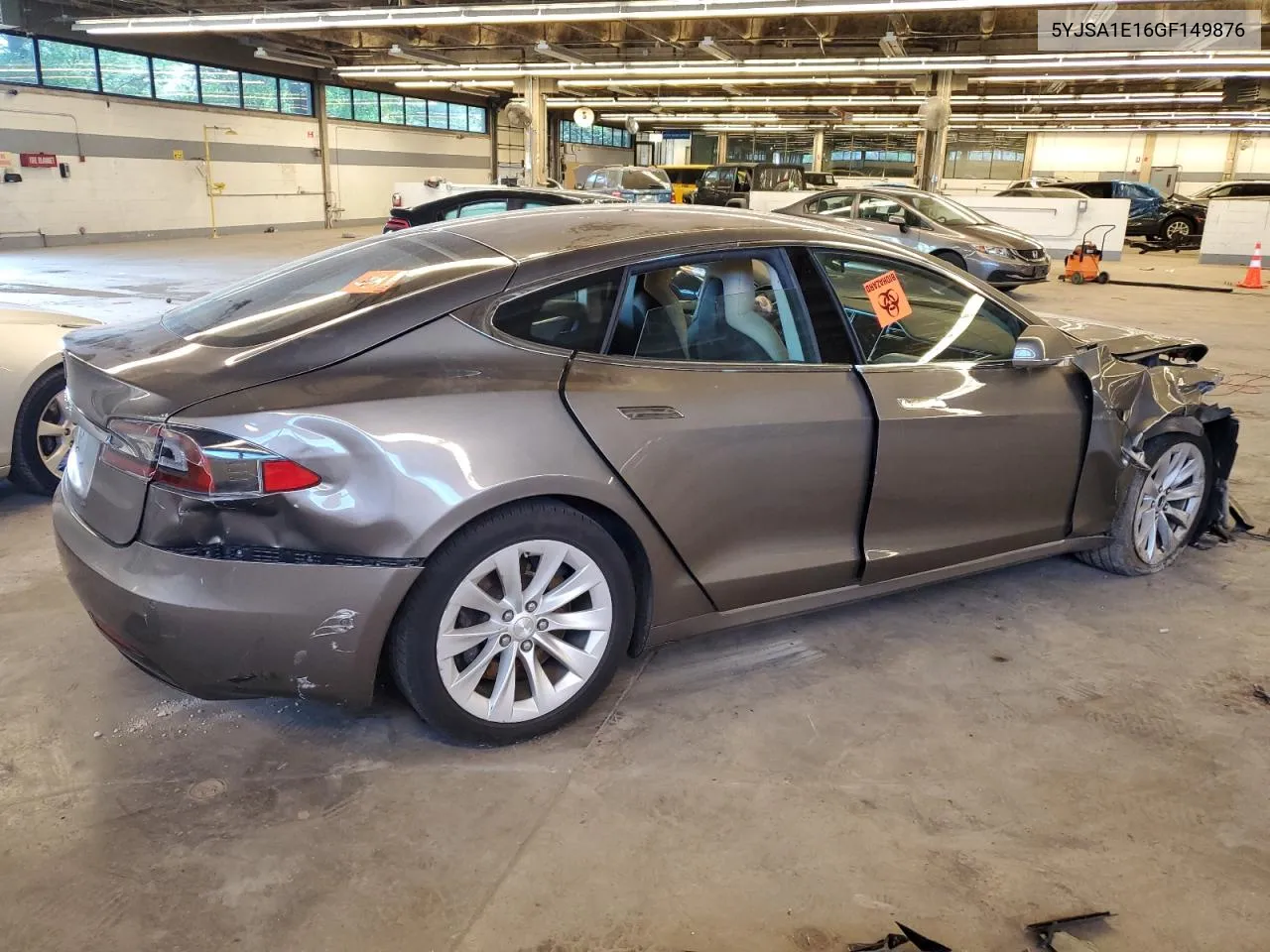 2016 Tesla Model S VIN: 5YJSA1E16GF149876 Lot: 57877894