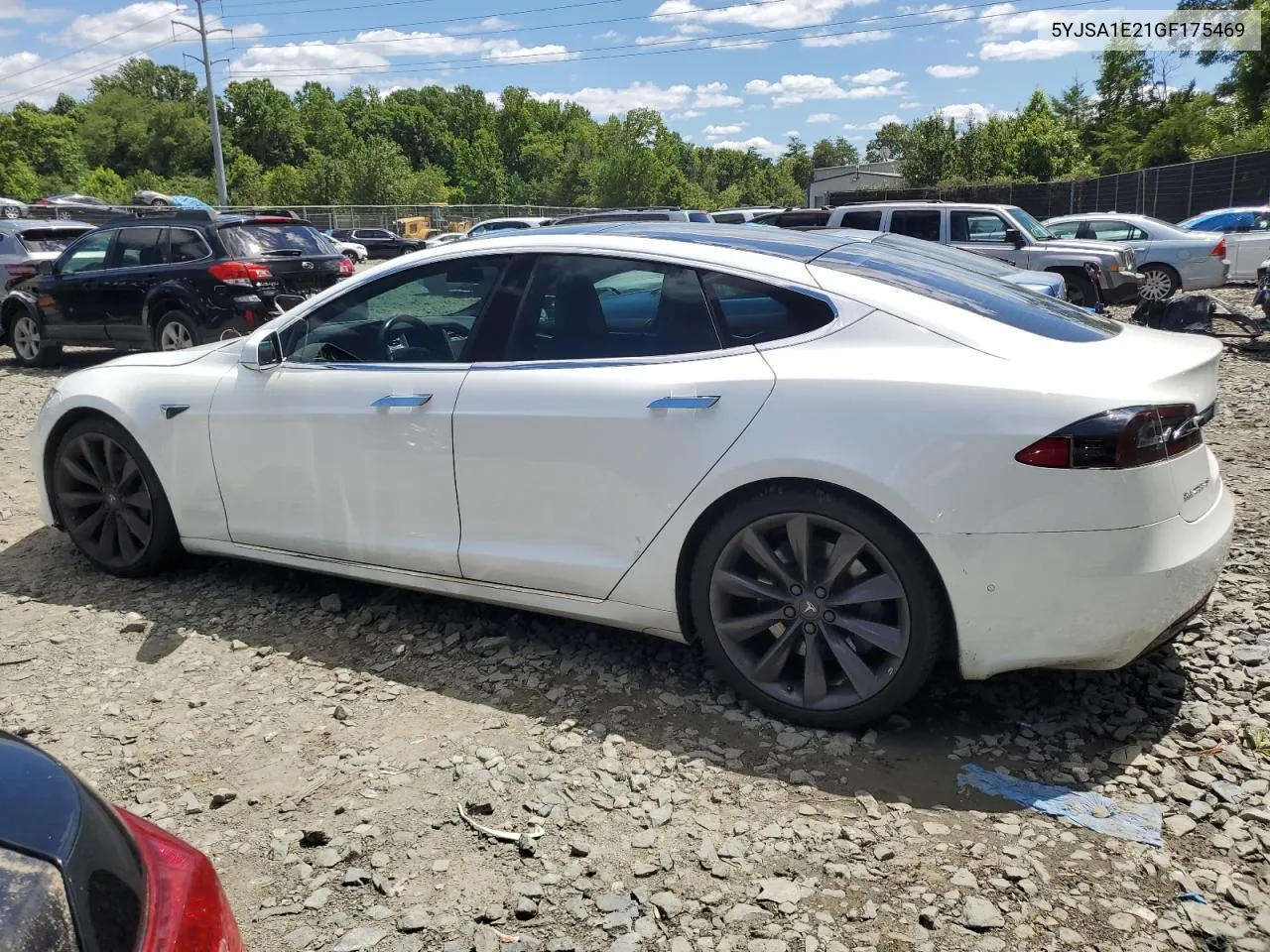 2016 Tesla Model S VIN: 5YJSA1E21GF175469 Lot: 60742734