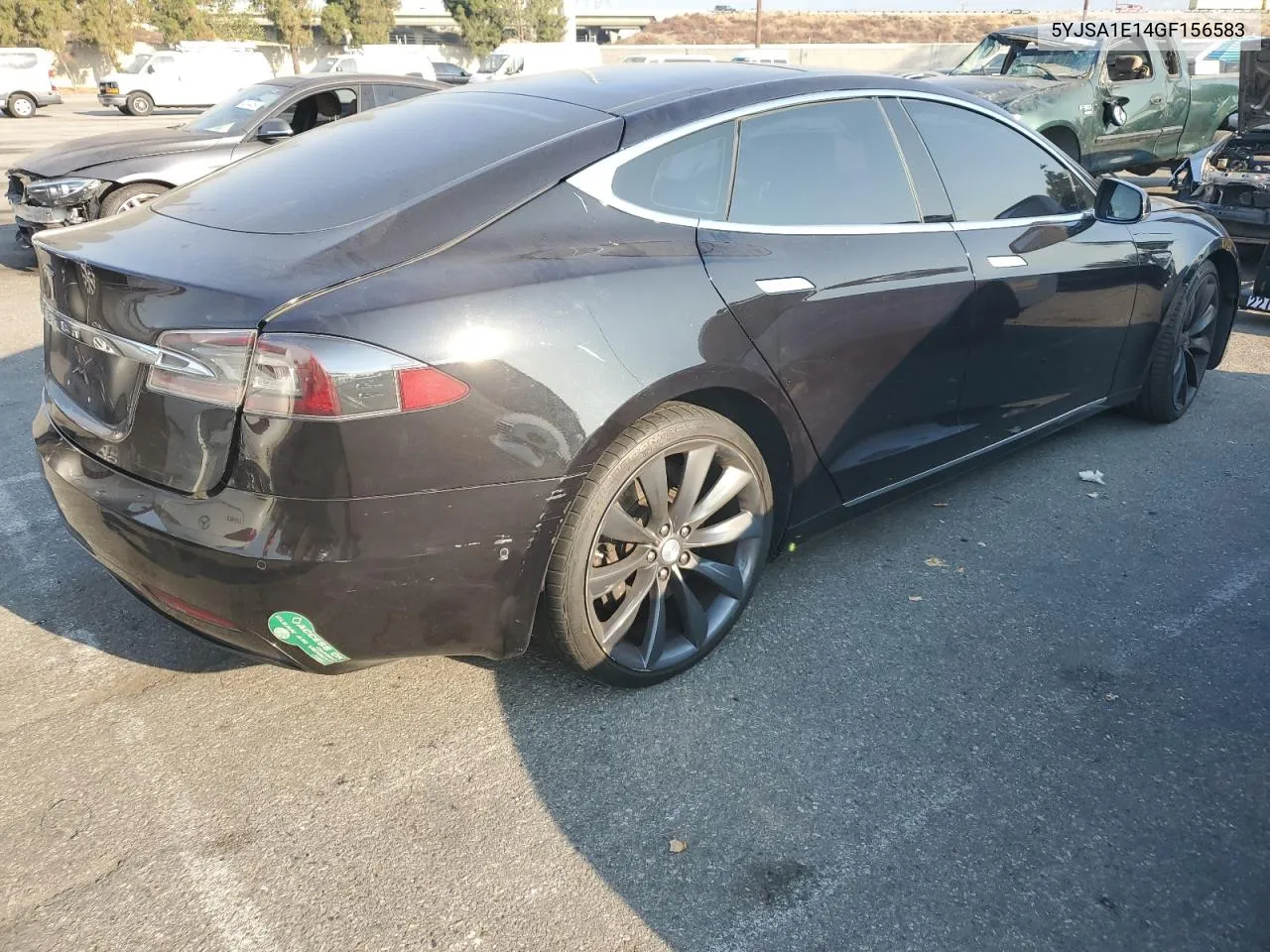 2016 Tesla Model S VIN: 5YJSA1E14GF156583 Lot: 62268334