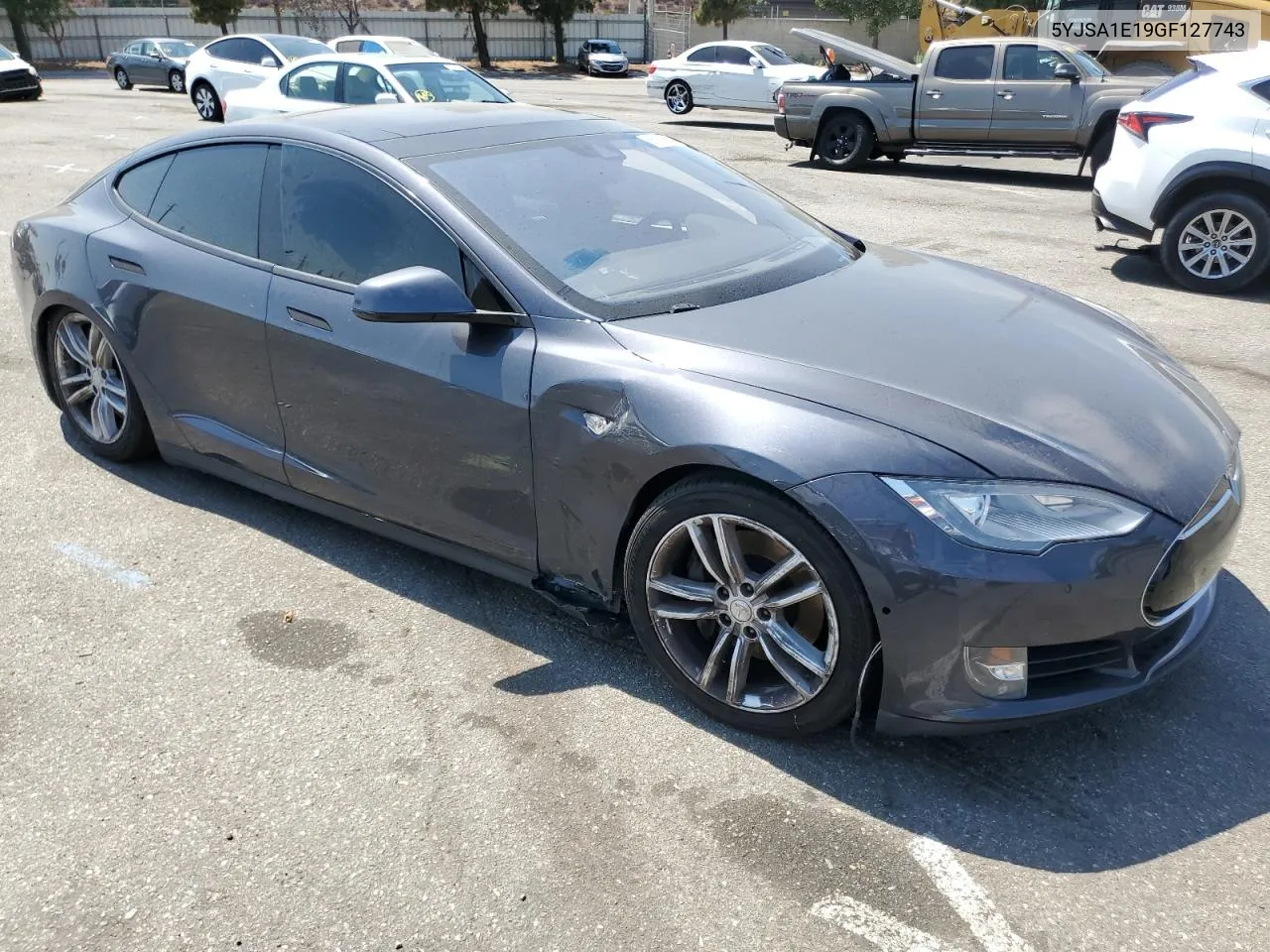 2016 Tesla Model S VIN: 5YJSA1E19GF127743 Lot: 66014234