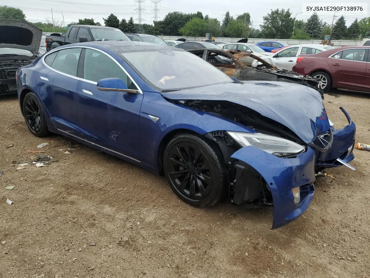 2016 Tesla Model S VIN: 5YJSA1E29GF138976 Lot: 66316654