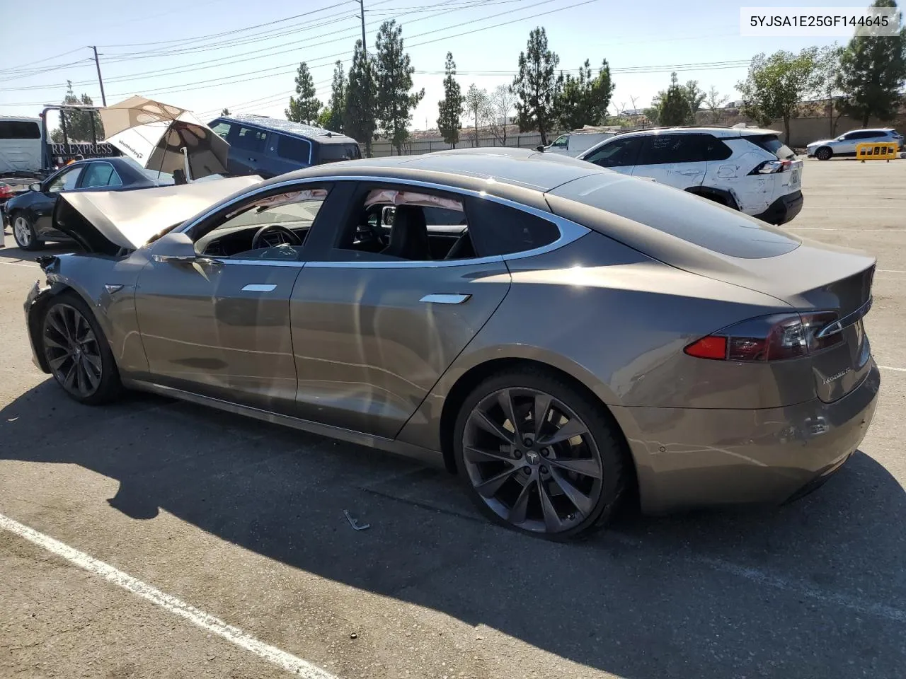 2016 Tesla Model S VIN: 5YJSA1E25GF144645 Lot: 69685344