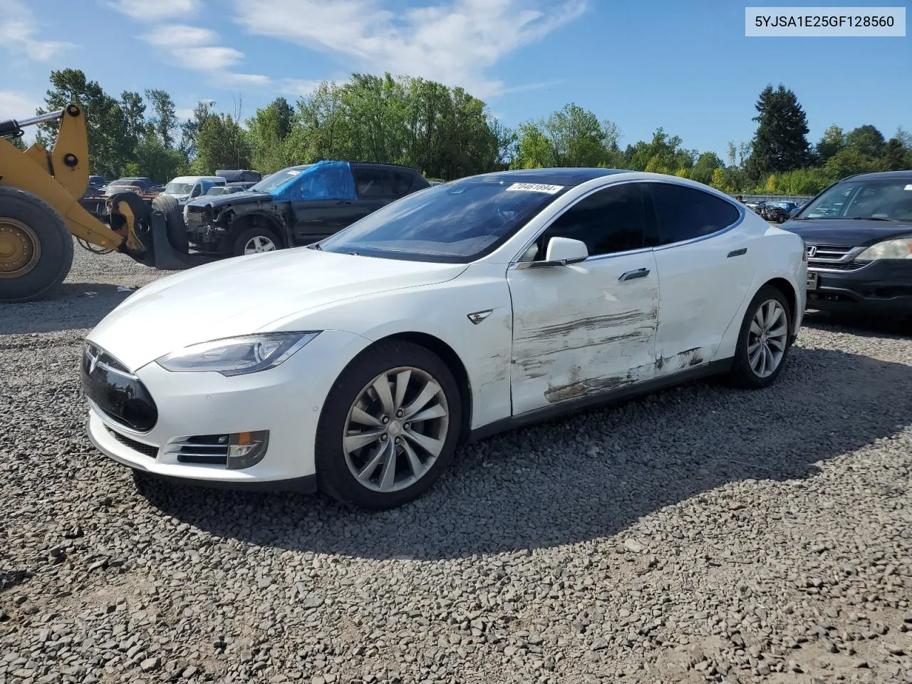 2016 Tesla Model S VIN: 5YJSA1E25GF128560 Lot: 70461694