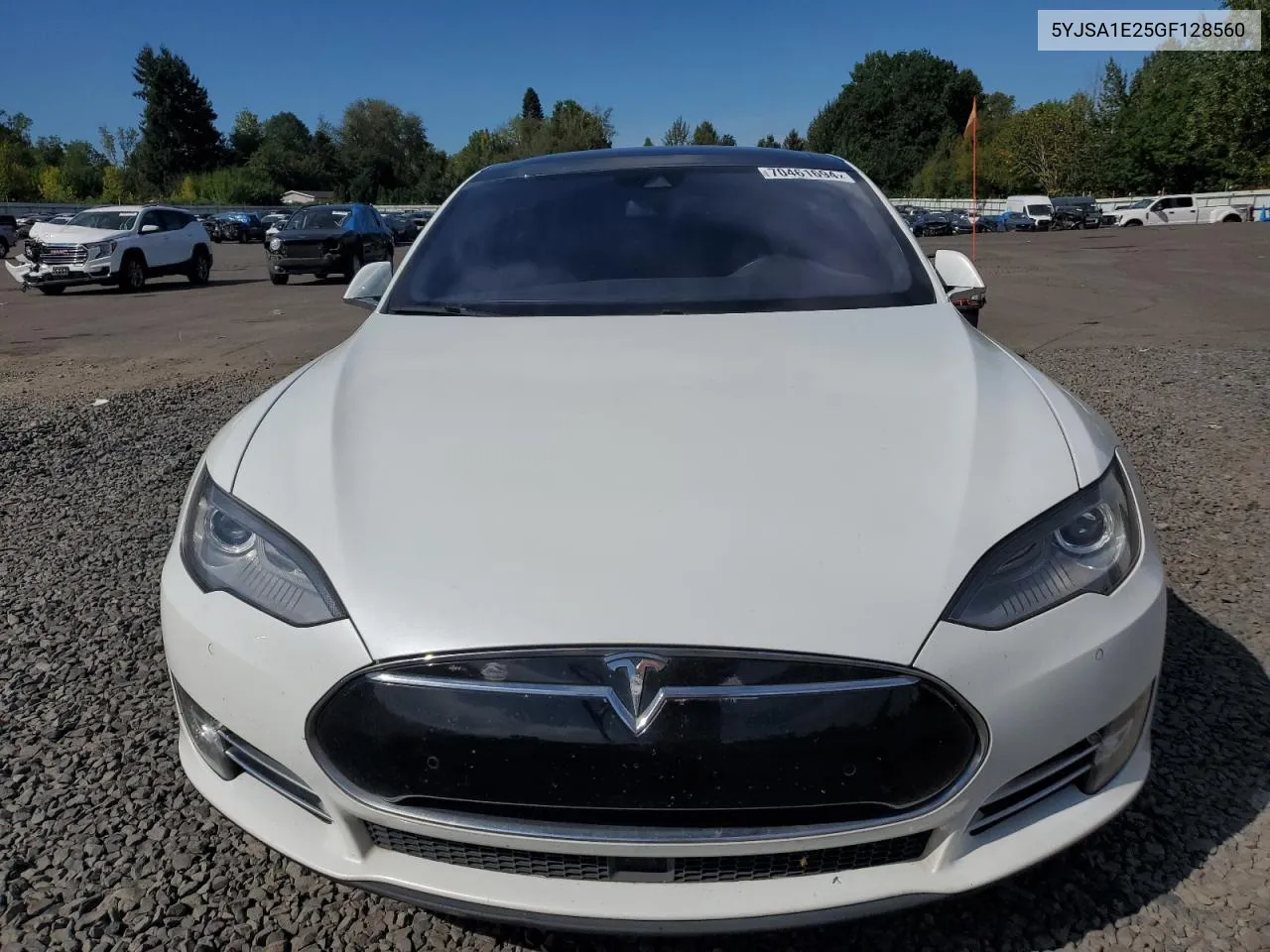 2016 Tesla Model S VIN: 5YJSA1E25GF128560 Lot: 70461694