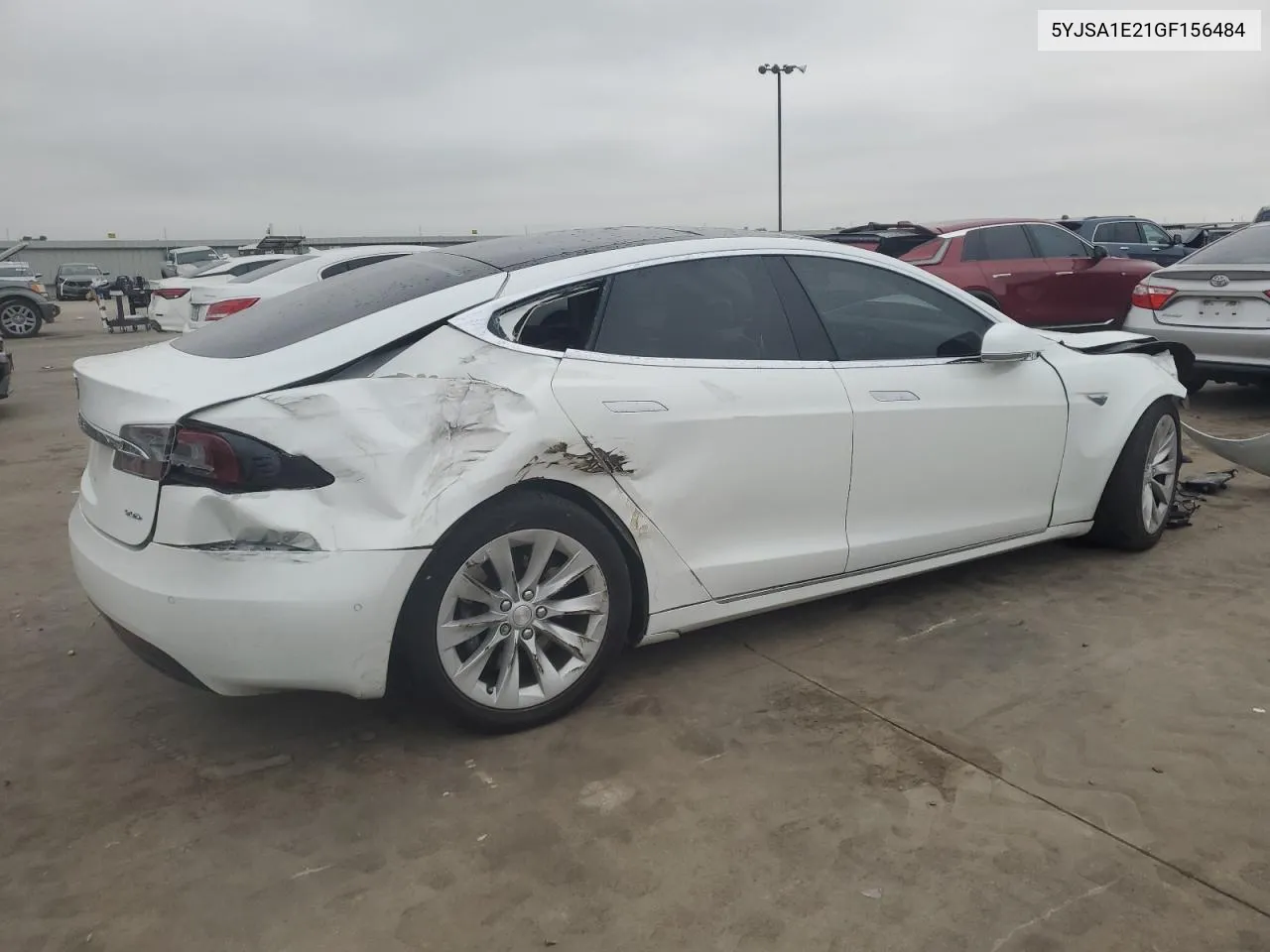 2016 Tesla Model S VIN: 5YJSA1E21GF156484 Lot: 71394874