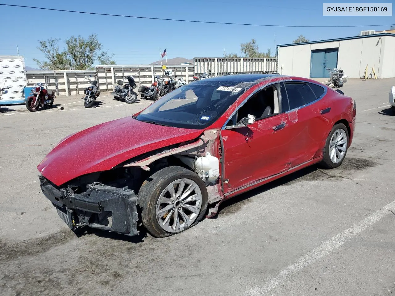 2016 Tesla Model S VIN: 5YJSA1E18GF150169 Lot: 71712694