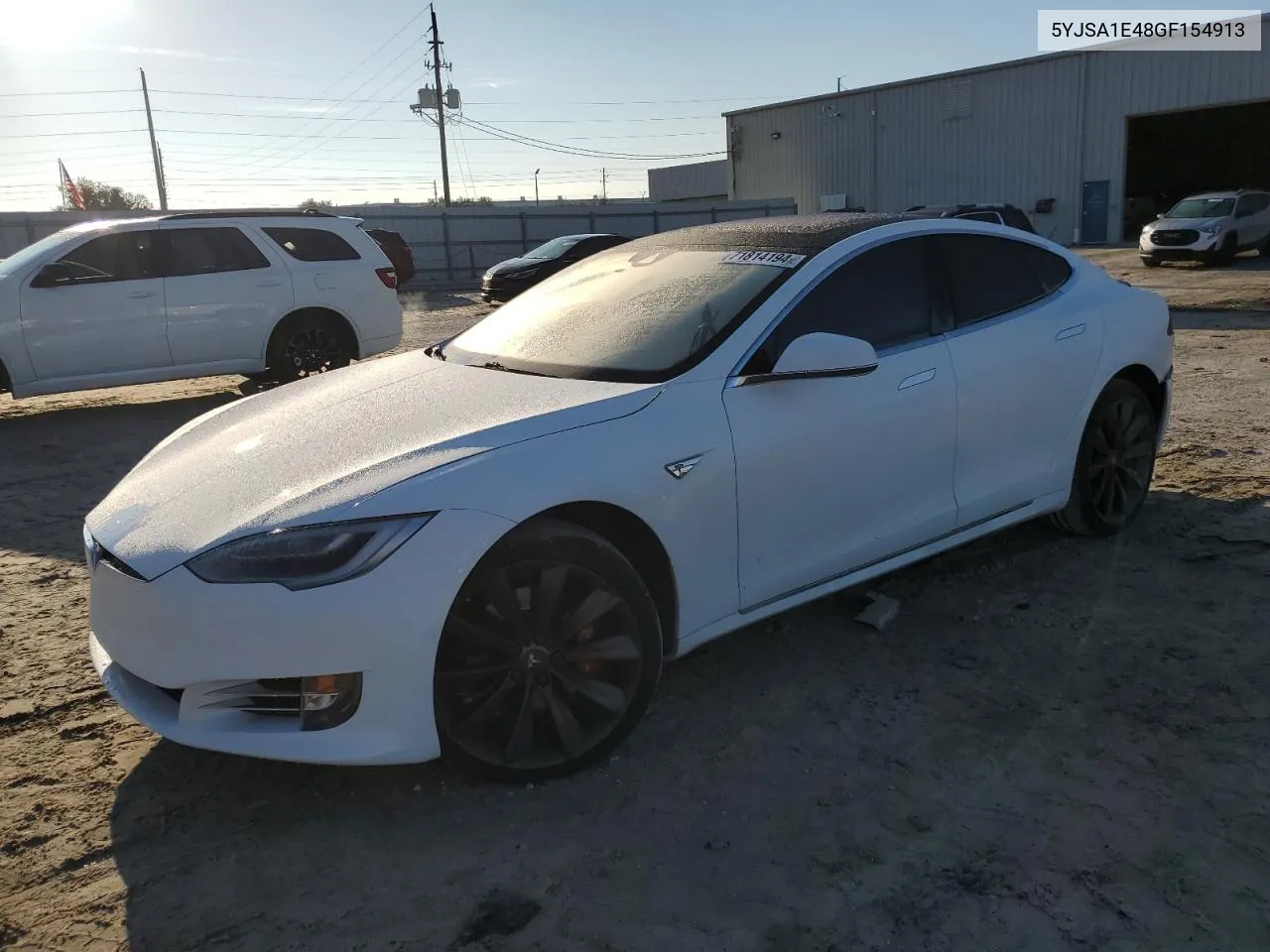 2016 Tesla Model S VIN: 5YJSA1E48GF154913 Lot: 71814194