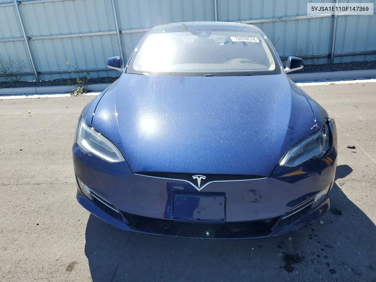 2016 Tesla Model S VIN: 5YJSA1E11GF147369 Lot: 72076514