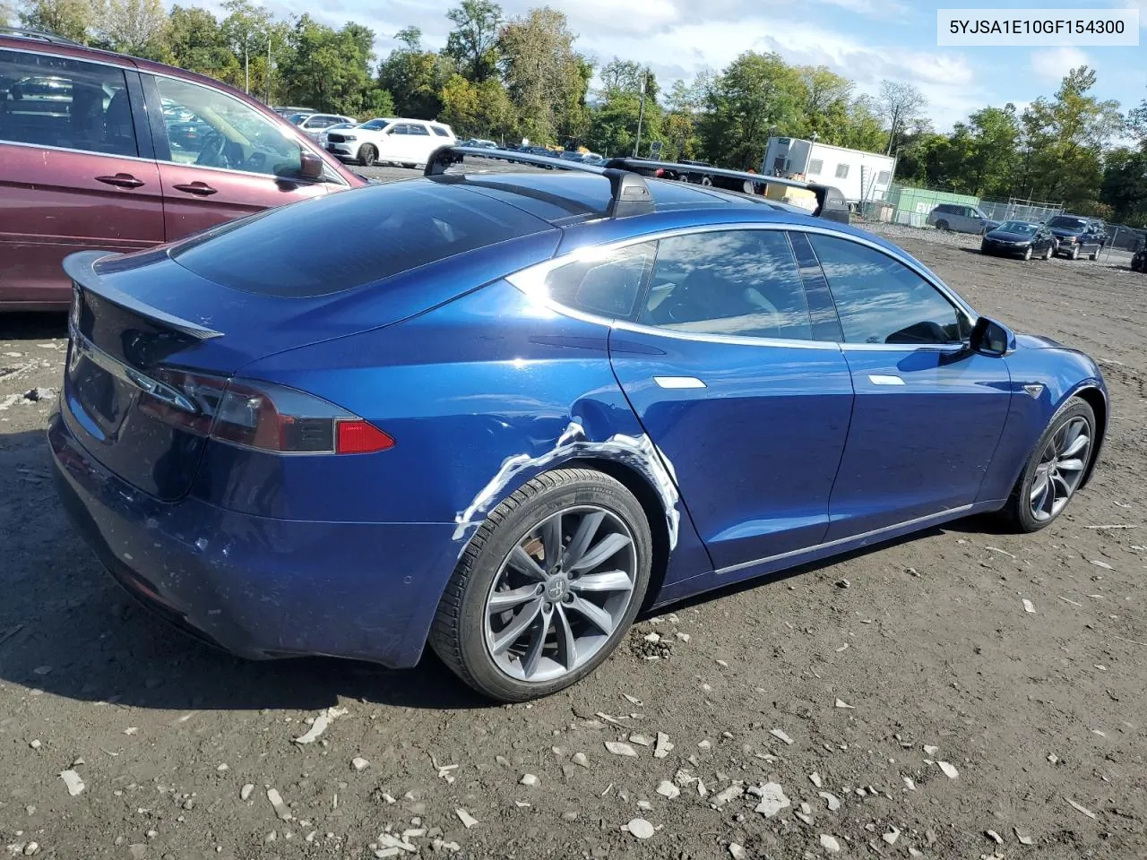 2016 Tesla Model S VIN: 5YJSA1E10GF154300 Lot: 72890144