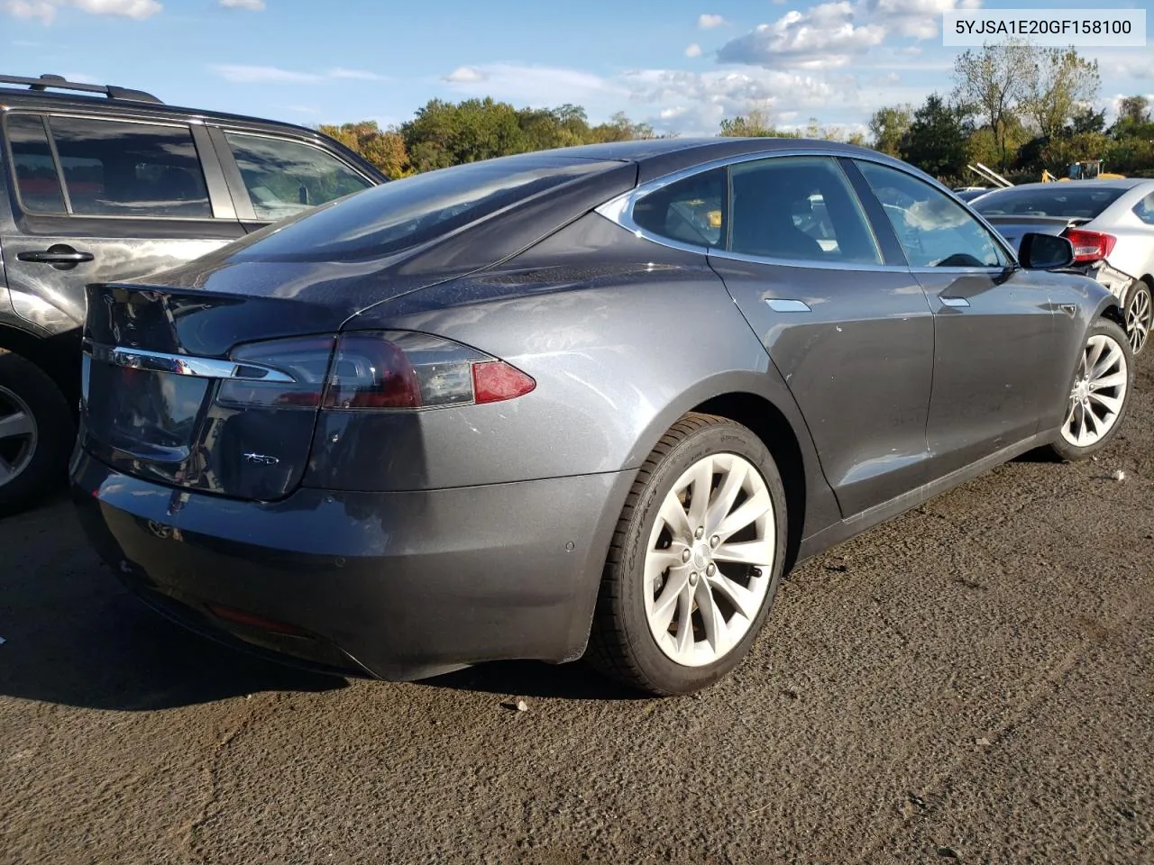 2016 Tesla Model S VIN: 5YJSA1E20GF158100 Lot: 72914194