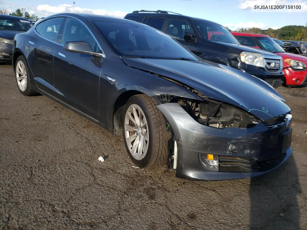 2016 Tesla Model S VIN: 5YJSA1E20GF158100 Lot: 72914194